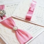 save the date wedding cards in pink